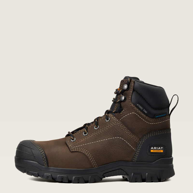 Women's Ariat Treadfast 6" Waterproof Steel Toe Work Boot
