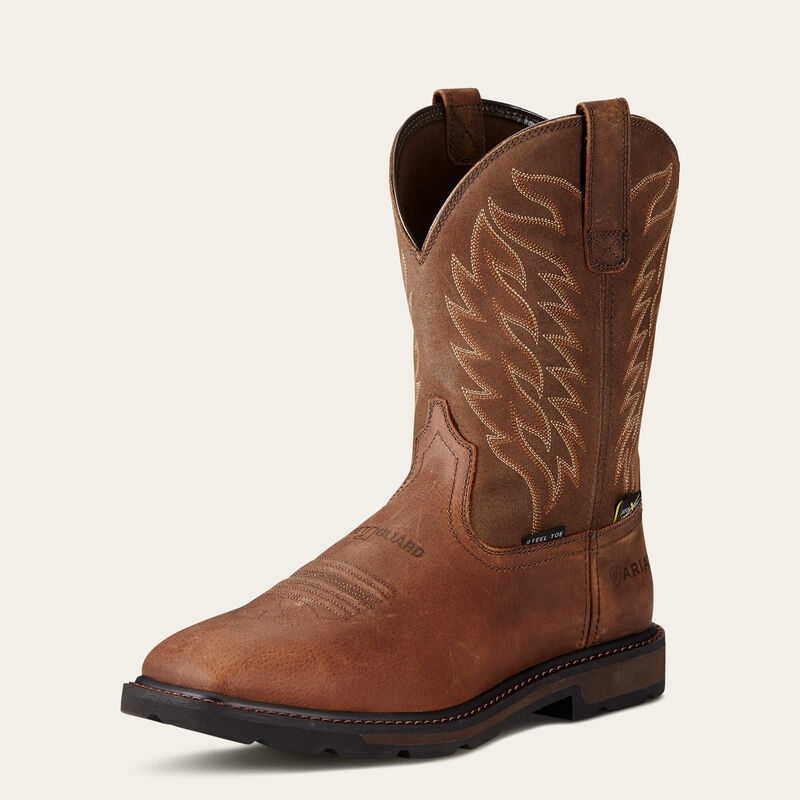 Men's Ariat Groundbreaker Wide Square Toe MetGuard MetGuard Steel Toe Work Boot