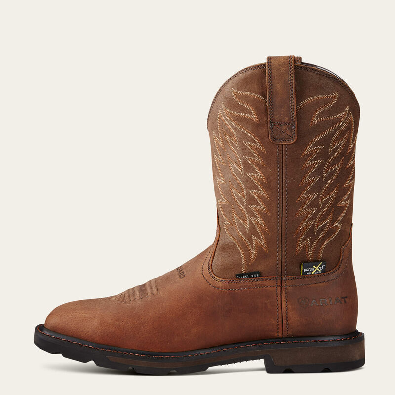 Men's Ariat Groundbreaker Wide Square Toe MetGuard MetGuard Steel Toe Work Boot