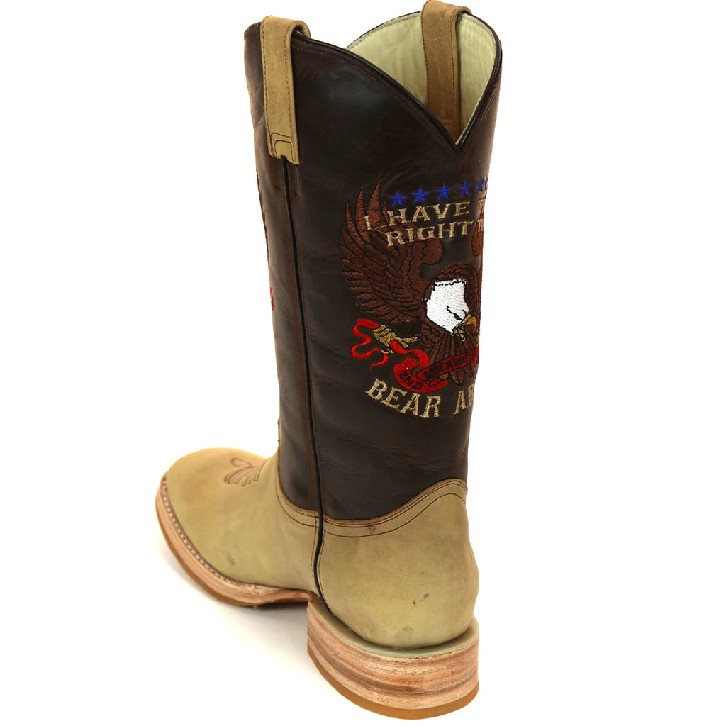 RockinLeather Men's Right To Bear Arms Western Boot