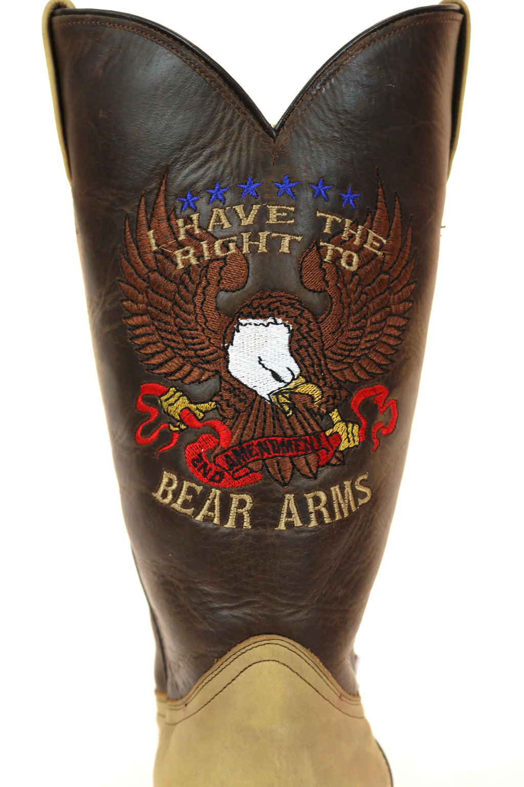 RockinLeather Men's Right To Bear Arms Western Boot