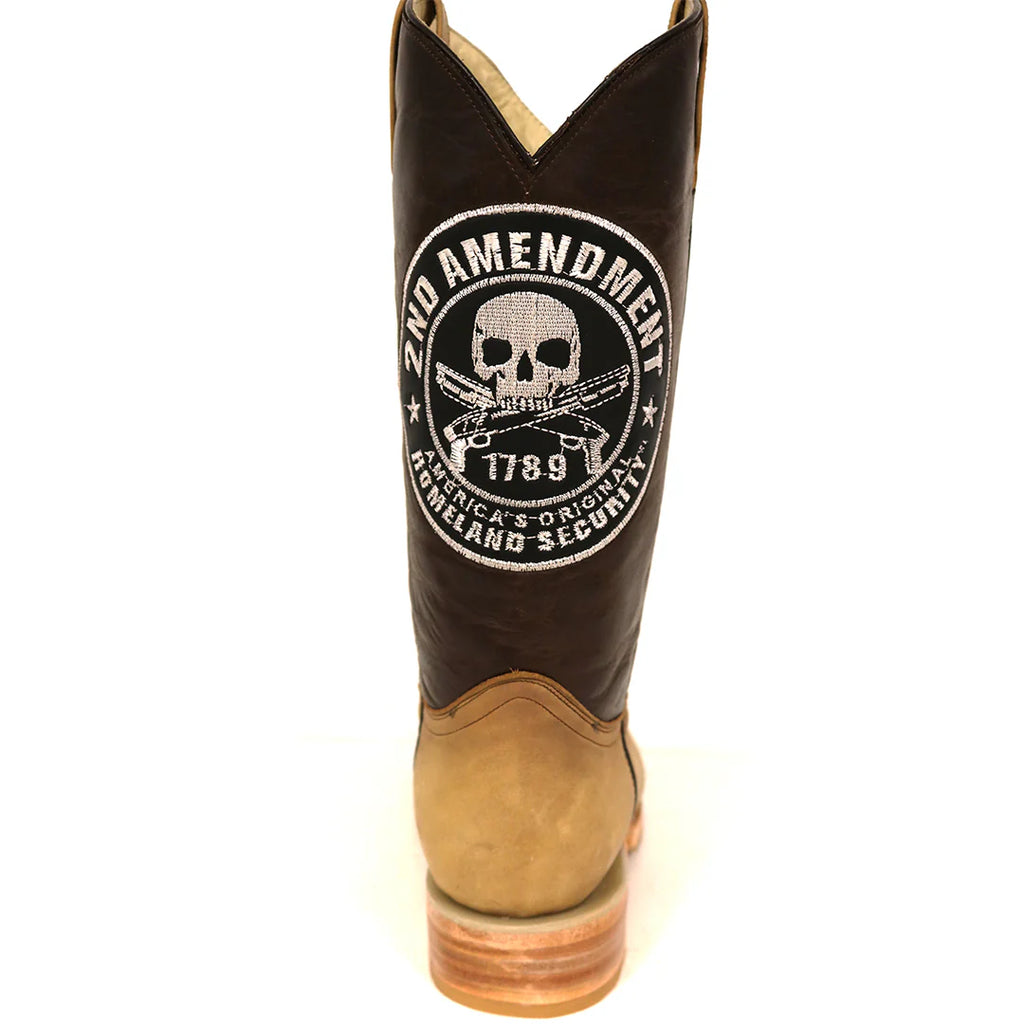 RockinLeather Men's 2nd Amendment Western Boot
