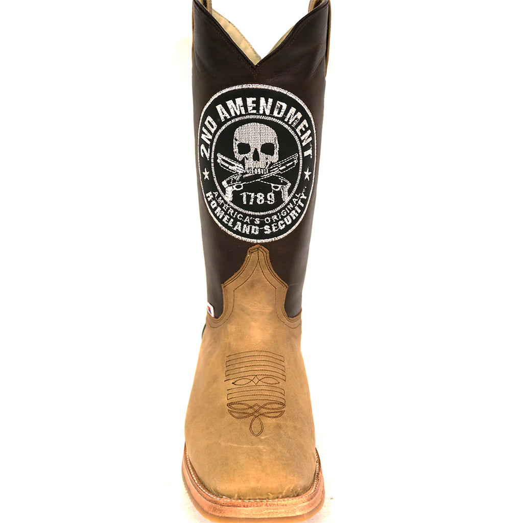 RockinLeather Men's 2nd Amendment Western Boot