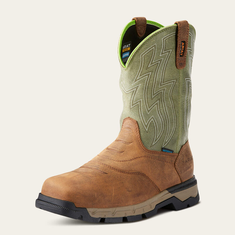 Men's Ariat Rebar Flex Western Waterproof Composite Toe Work Boot