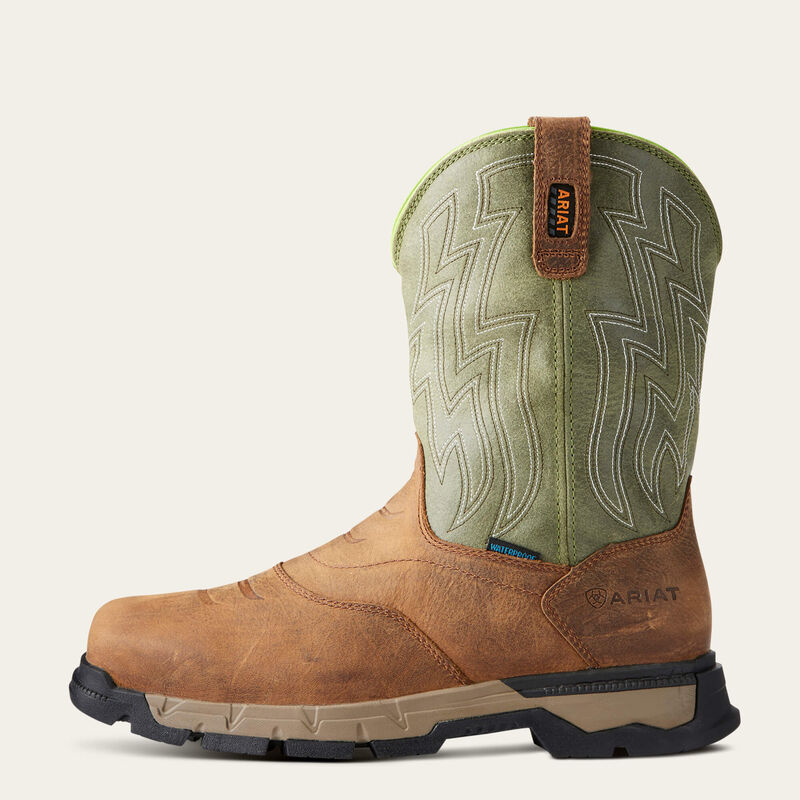 Men's Ariat Rebar Flex Western Waterproof Composite Toe Work Boot
