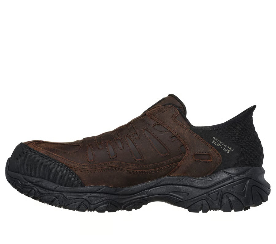 Men's Skechers Holdredge Ryker Slip-ins Comp Toe Work Shoe