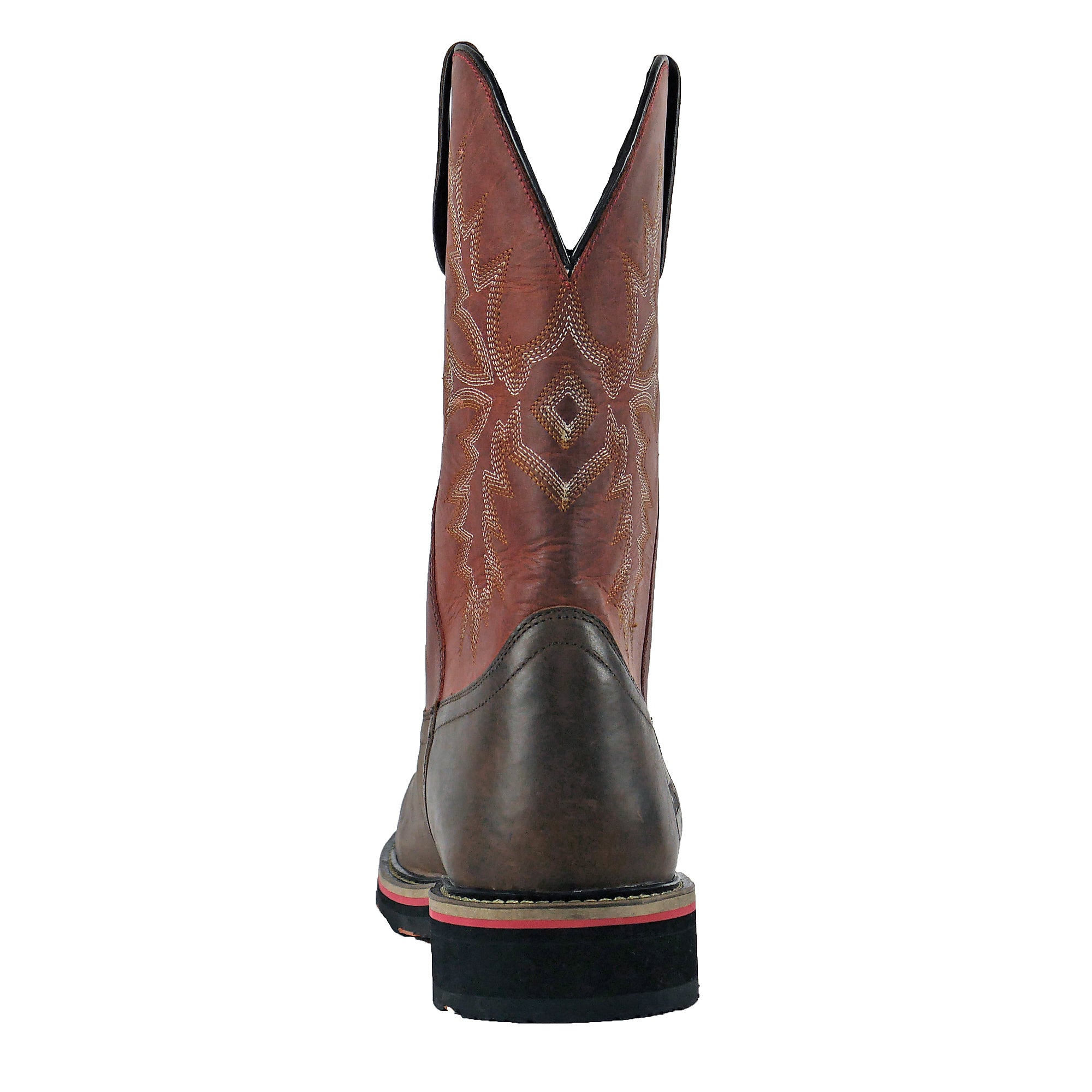 Hoss Men's Landon Western Cognac Red Steel Toe
