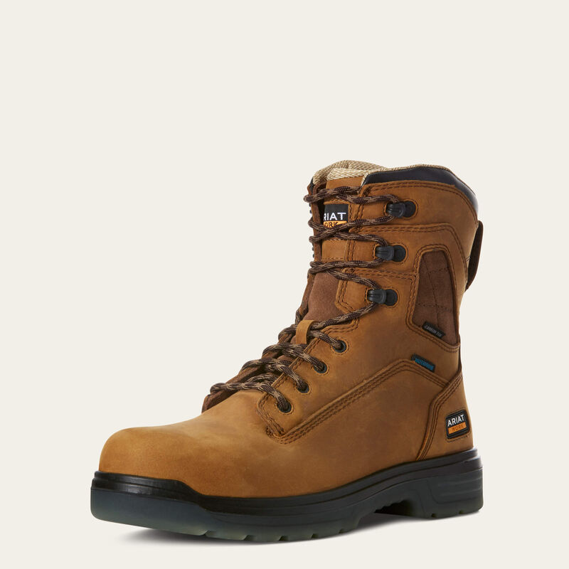 Men's Ariat Turbo 8" Waterproof Carbon Toe Work Boot