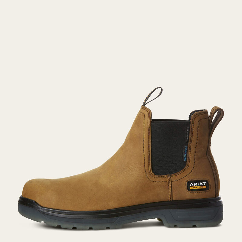 Men's Ariat Turbo Chelsea Waterproof Carbon Toe Work Boot