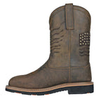 Hoss Men's Rushmore Brown Western Patriotic Soft Toe