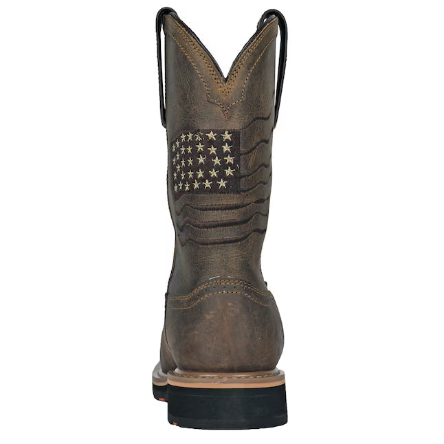 Hoss Men's Rushmore Brown Western Patriotic Soft Toe