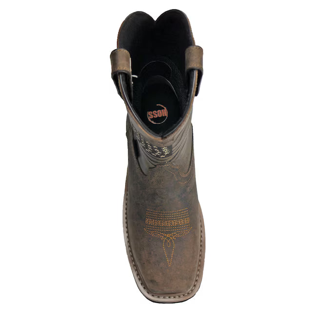 Hoss Men's Rushmore Brown Western Patriotic Soft Toe