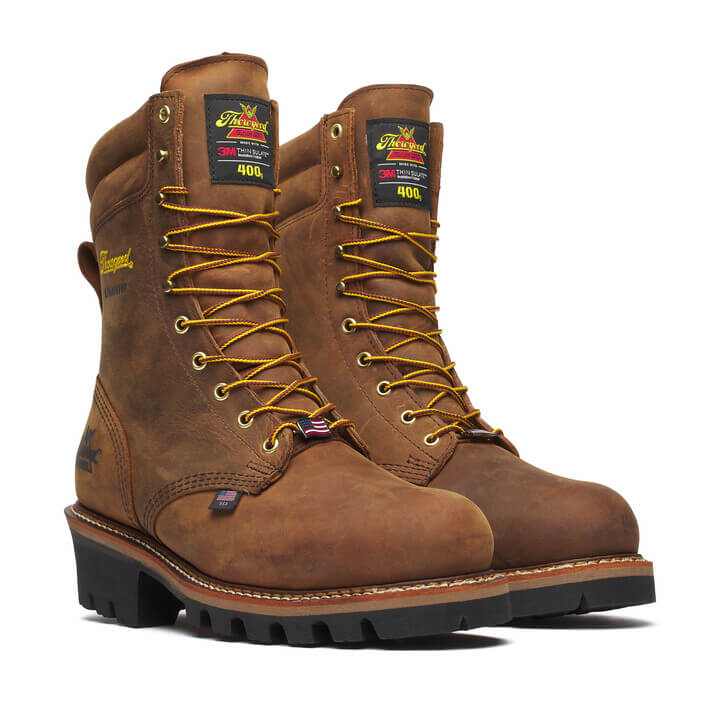 Logger Series – 9″ Brown Trail Crazy Horse – Insulated – Waterproof