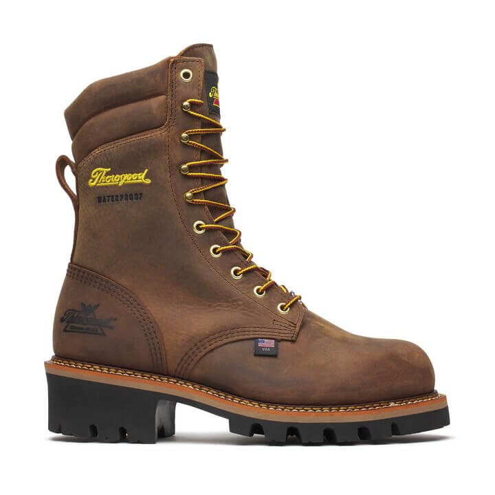Logger Series – 9″ Brown Stud Horse Waterproof