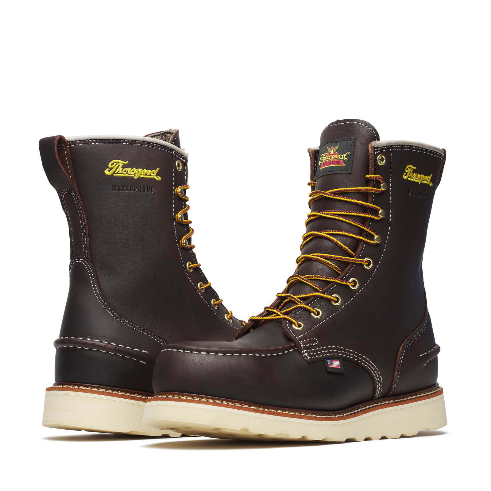 Thorogood 1957 Series – Waterproof – 8″ Briar Pitstop Safety Toe – Moc Toe MAXWear Wedge™