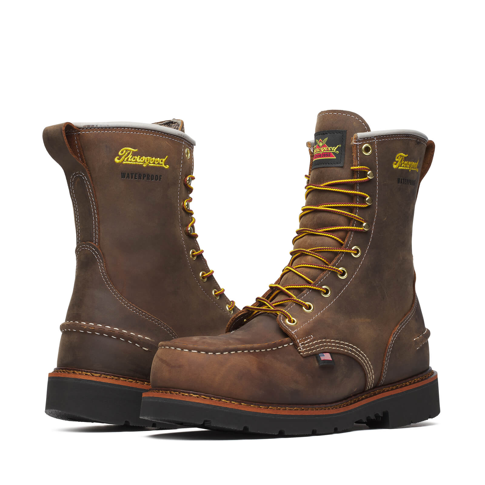 Thorogood 1957 Series – Waterproof Safety Toe – 8″ Crazy Horse Moc Toe – MAXWear90™