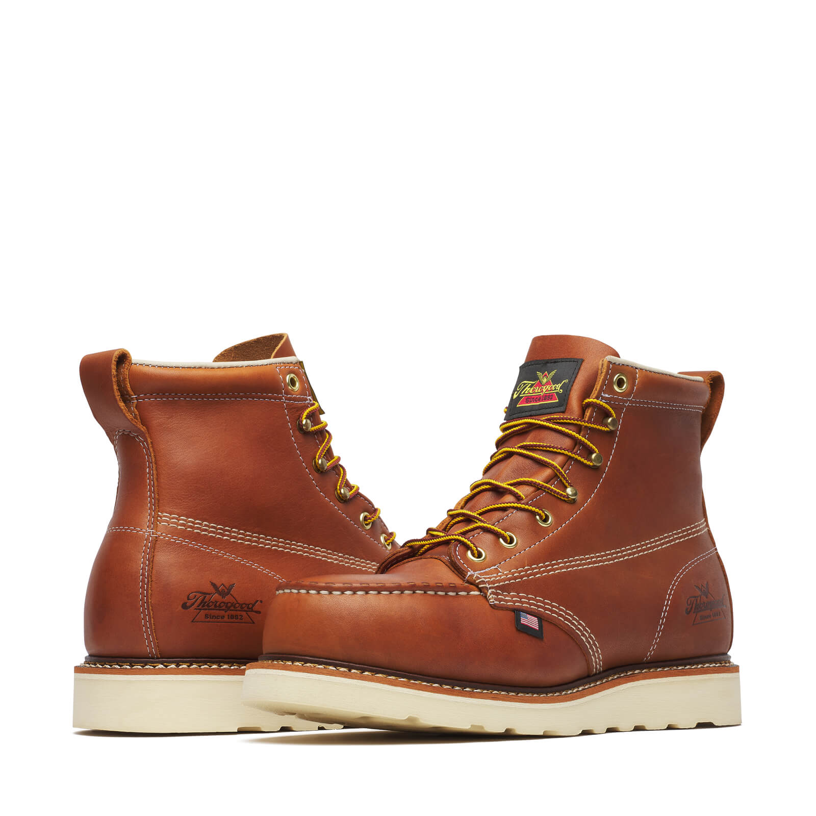 American Heritage – 6″ Tobacco Safety Toe – Moc Toe MAXWear Wedge™