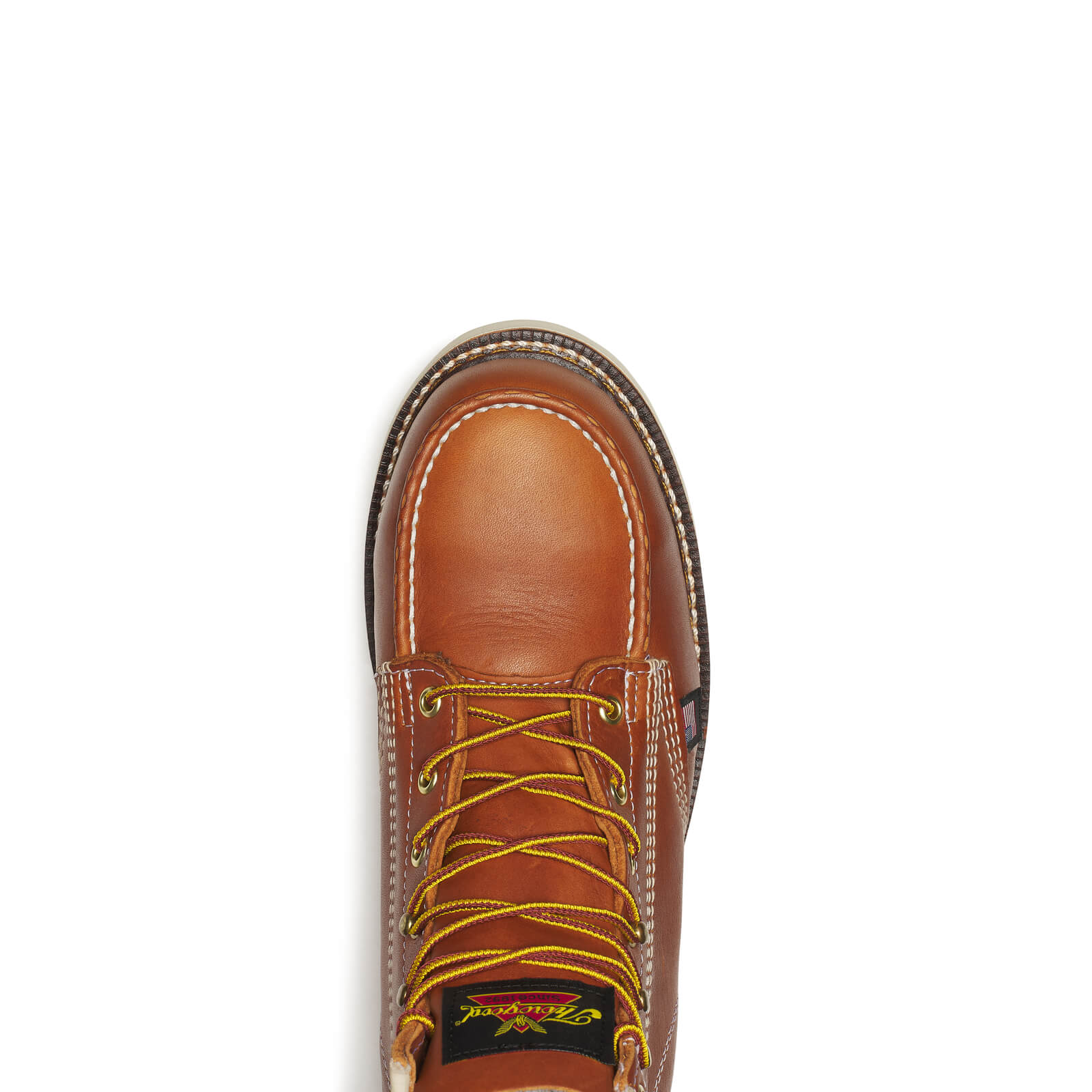 Thorogood American Heritage – 6″ Tobacco Safety Toe – Moc Toe MAXWear Wedge™