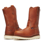 Thorogood American Heritage – 11″ Tobacco Safety Toe – Pull-on Wellington