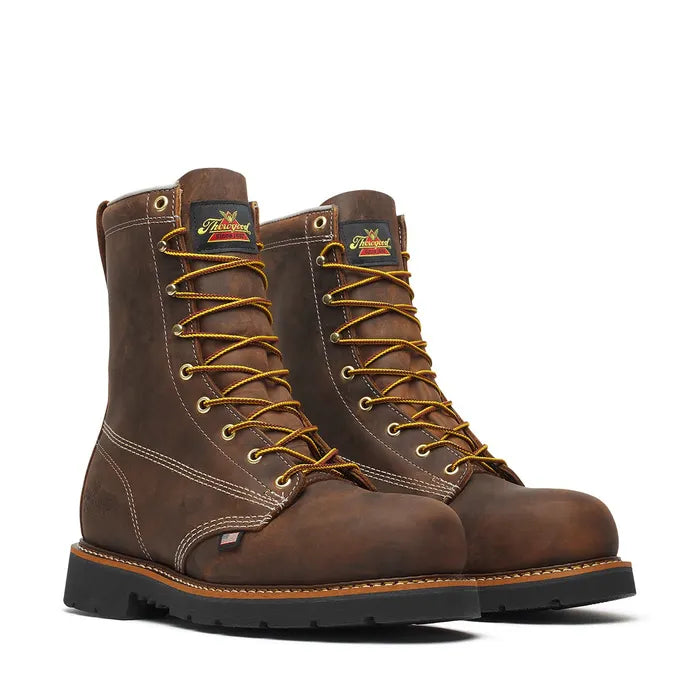Men's Thorogood American Heritage – 8″ Crazy Horse Steel Toe Black MAXWear 90™