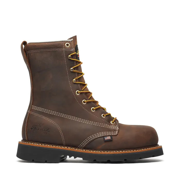 Men's Thorogood American Heritage – 8″ Crazy Horse Steel Toe Black MAXWear 90™