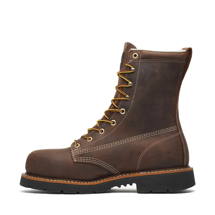Men's Thorogood American Heritage – 8″ Crazy Horse Steel Toe Black MAXWear 90™