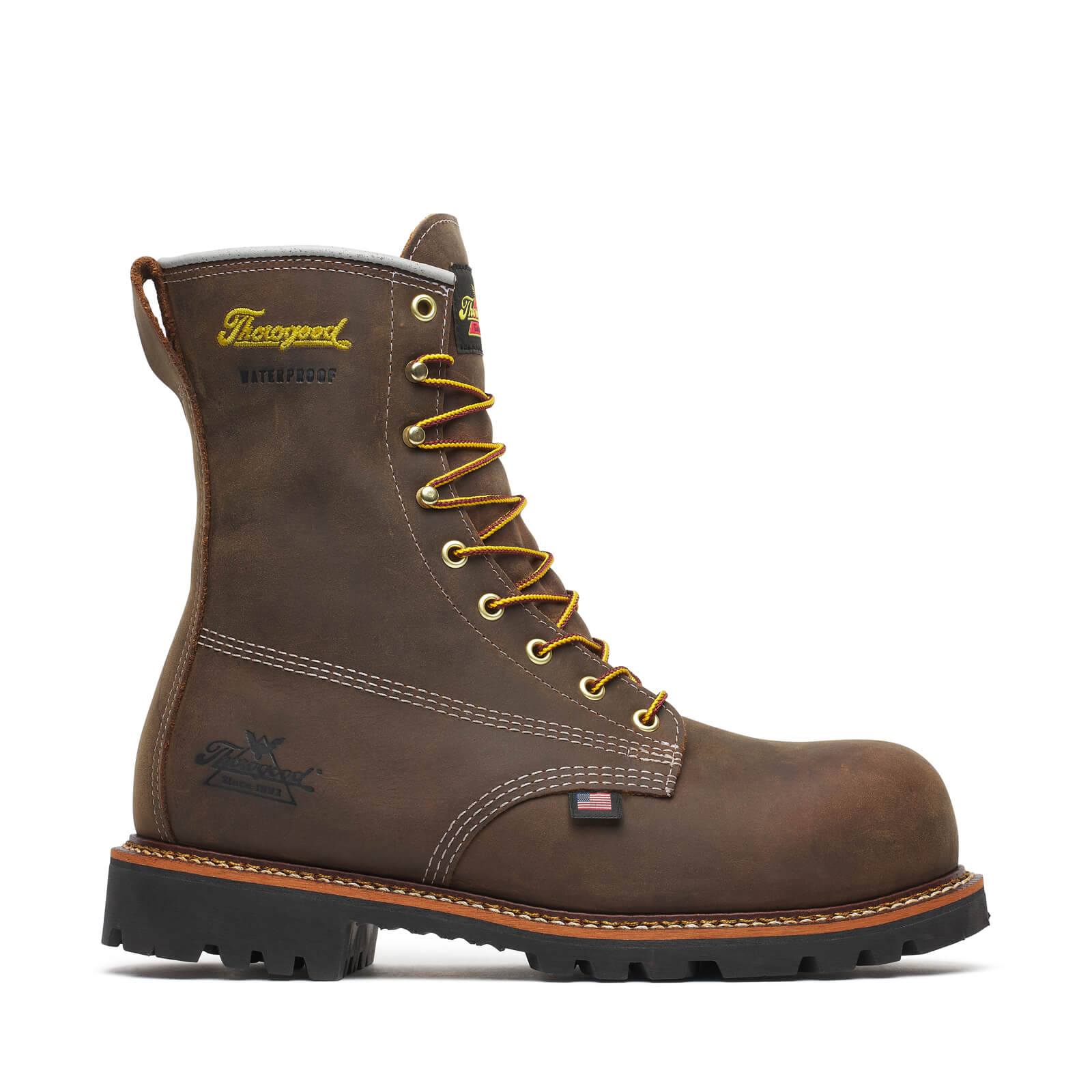 Thorogood American Legacy Series — Waterproof — 8” Crazyhorse Nano Toe