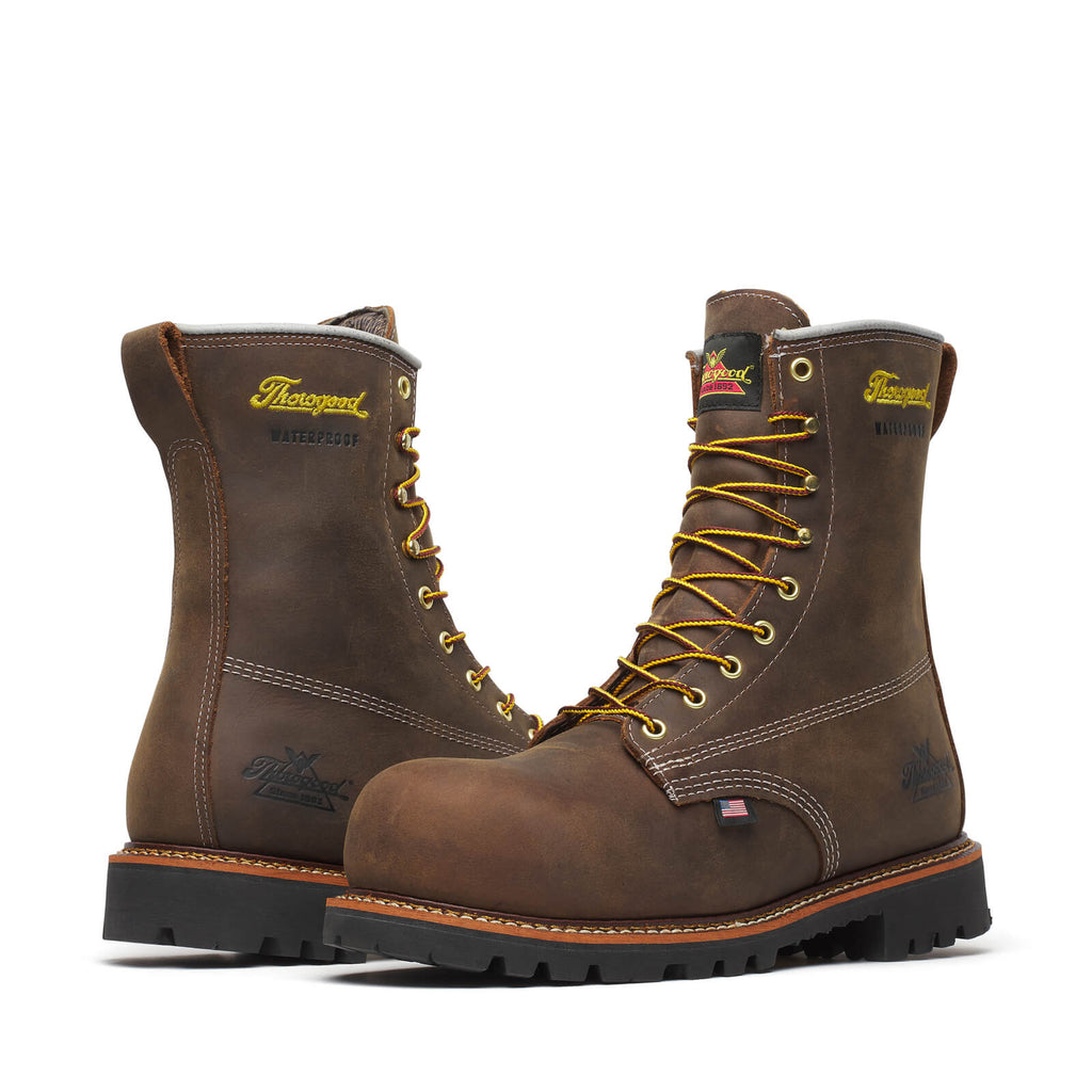 Thorogood American Legacy Series — Waterproof — 8” Crazyhorse Nano Toe