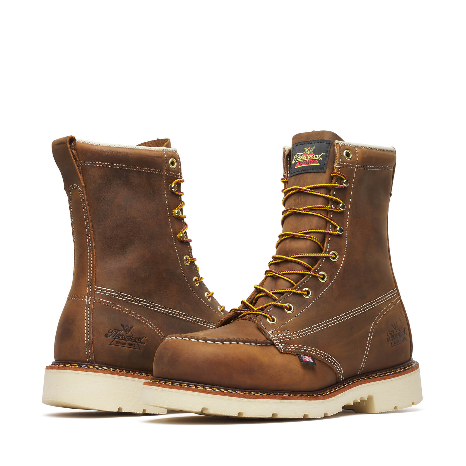 Thorogood American Heritage – 8″ Trail Crazy Horse Safety Toe – Moc Toe MAXWear90™