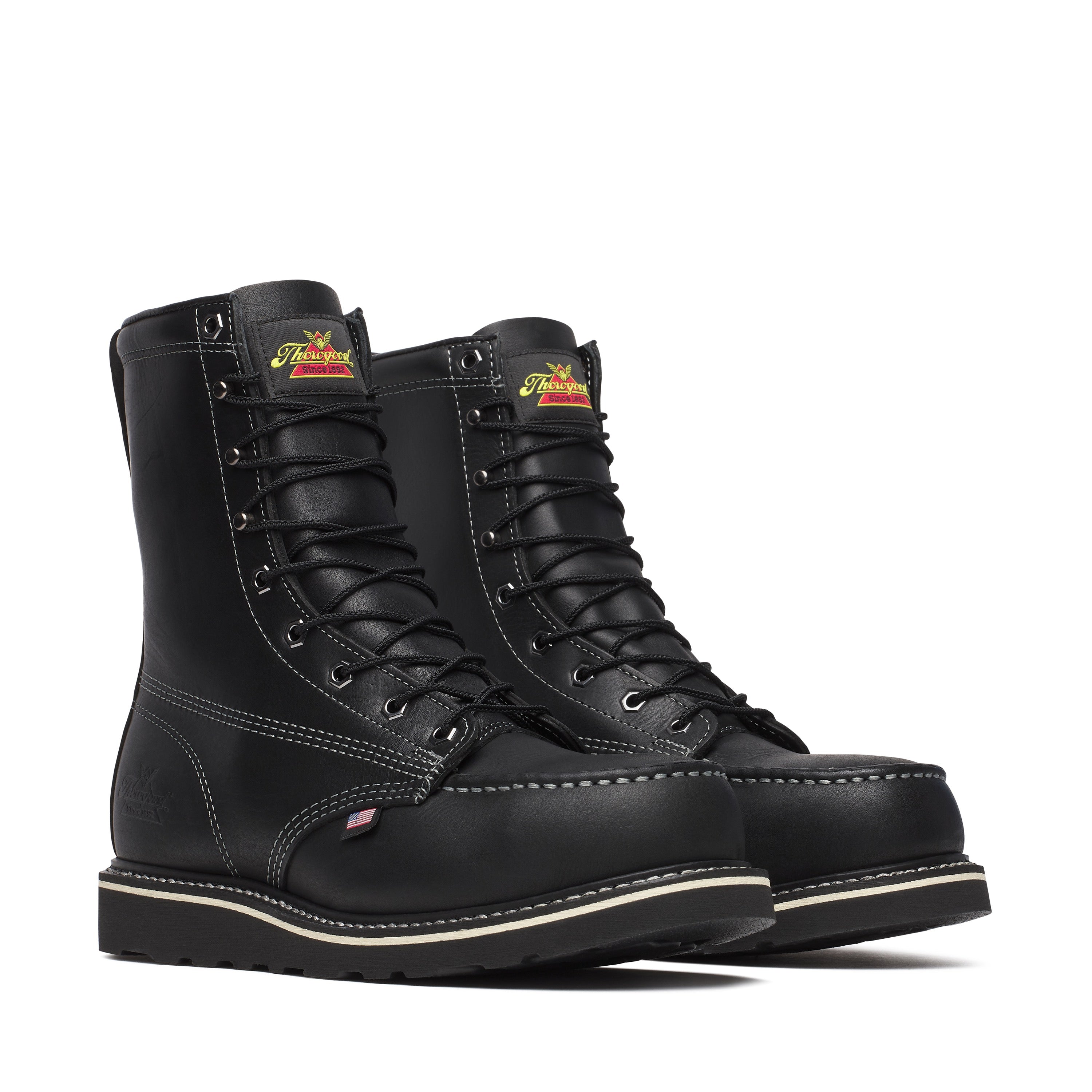 Midnight 8 Black Steel Moc Toe BLK Wedge 804-6208