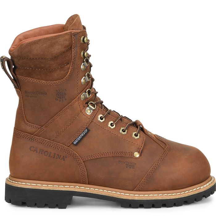 Carolina Men’s 8” Waterproof Insulated Comp Toe Internal Met Guard