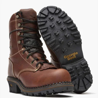 Georgia Boot AMP LT Logger Composite Toe Waterproof Work Boot