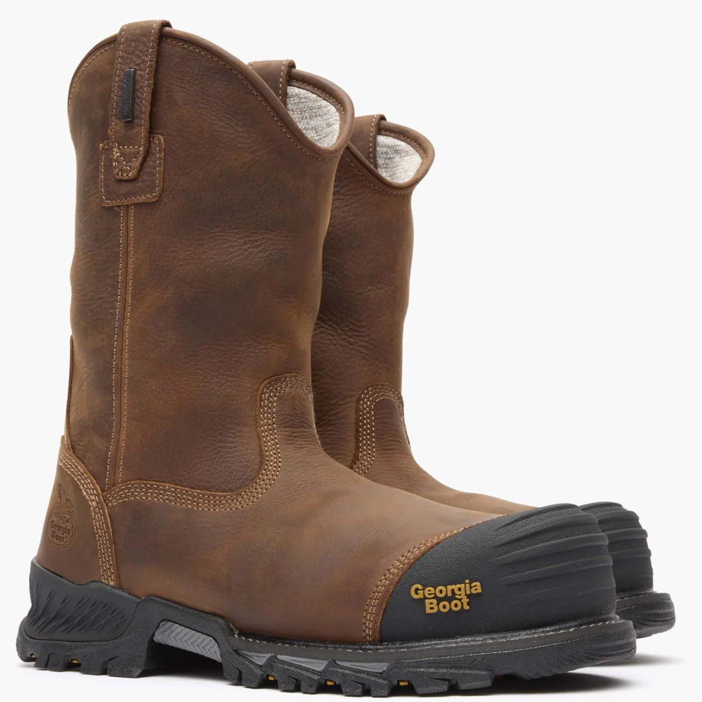 Men's Georgia Boot 10" Rumbler Composite Toe Waterproof Pull-on Work Boot