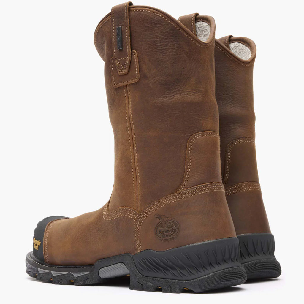 Men's Georgia Boot 10" Rumbler Composite Toe Waterproof Pull-on Work Boot