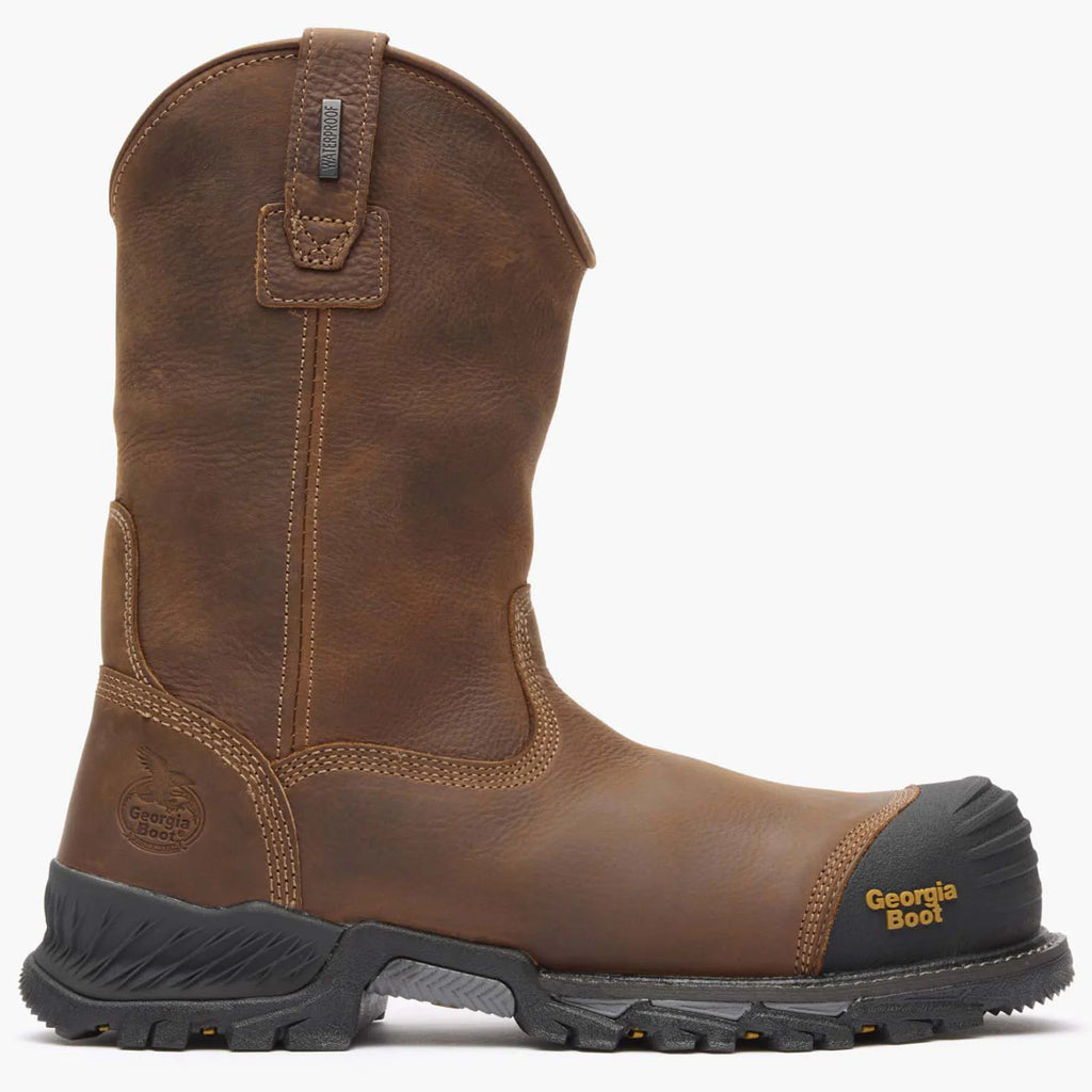 Men's Georgia Boot 10" Rumbler Composite Toe Waterproof Pull-on Work Boot
