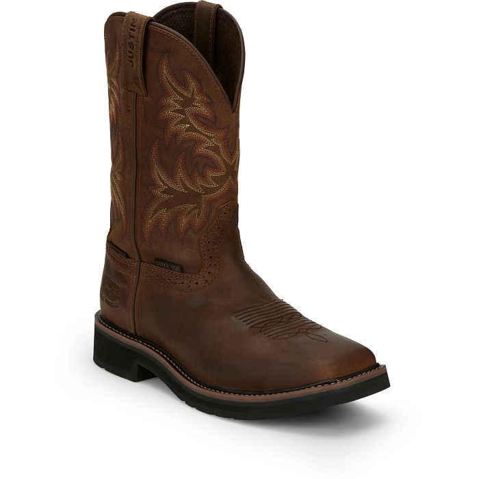 Justin Driller 11" Waterproof Steel Toe