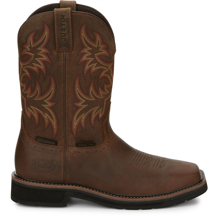 Justin Driller 11" Waterproof Steel Toe