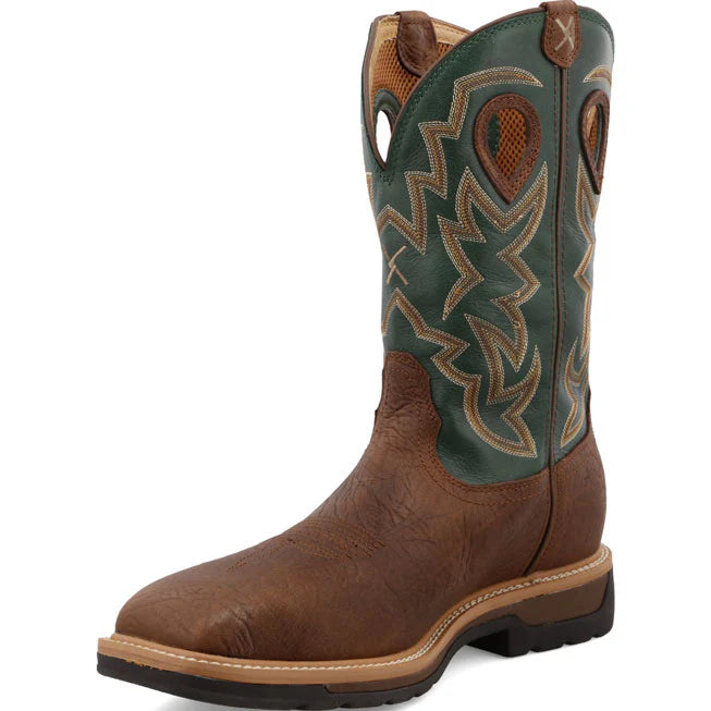 Men's Twisted X Lite 12-Inch Alloy Toe EH WP Western Work Boot
