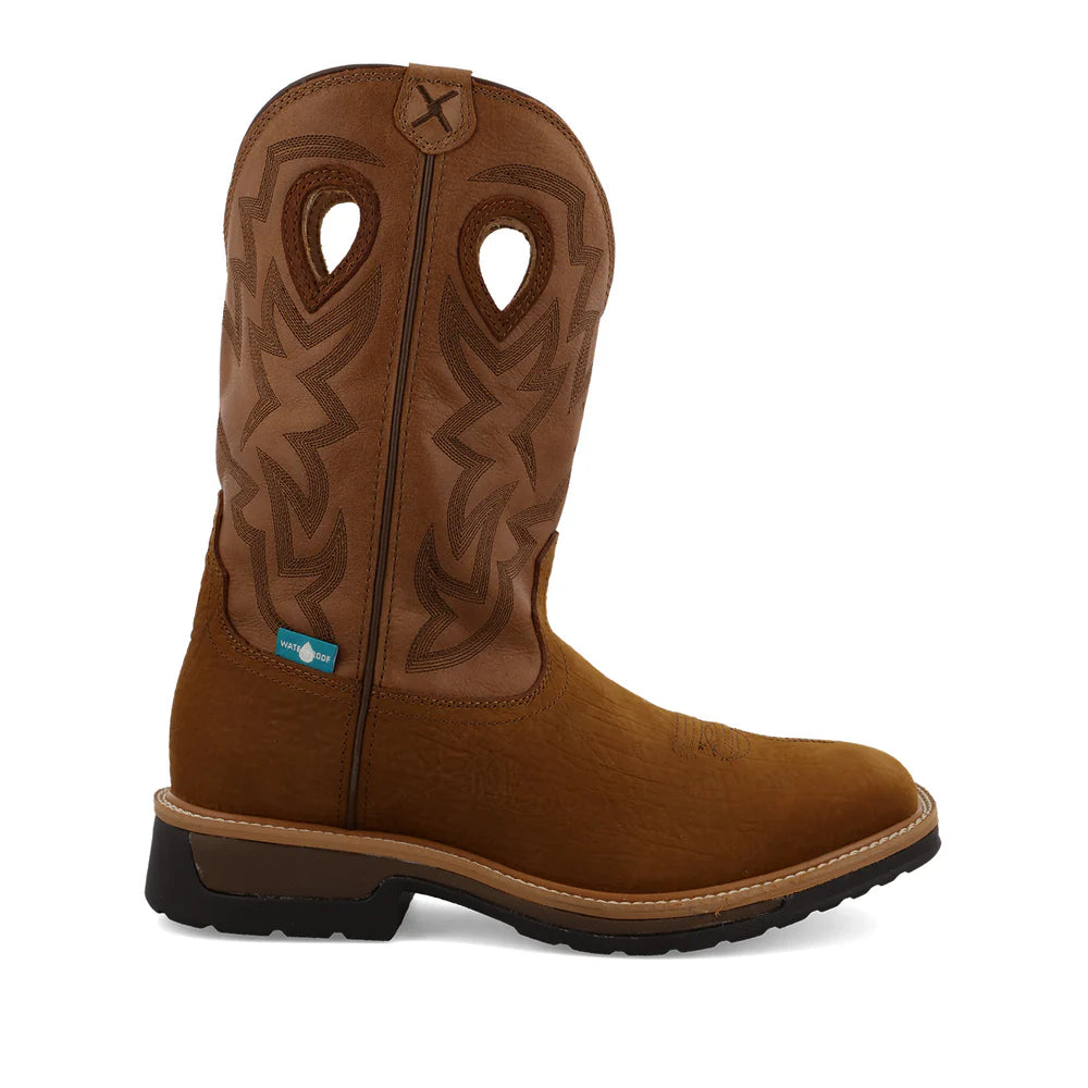 Twisted X Men's 12" Lite Western Waterproof Composite Toe Work Boot