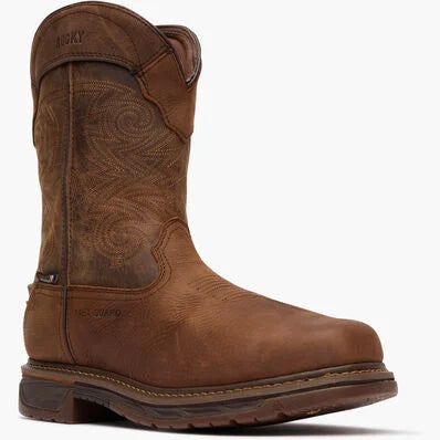 Rocky Square Toe Internal Met Guard Western Boot with TPU Heel Counter