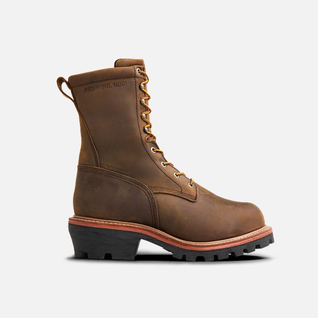 Red Wing LoggerMax Men's 9-inch Waterproof, Safety Toe Logger Boot
