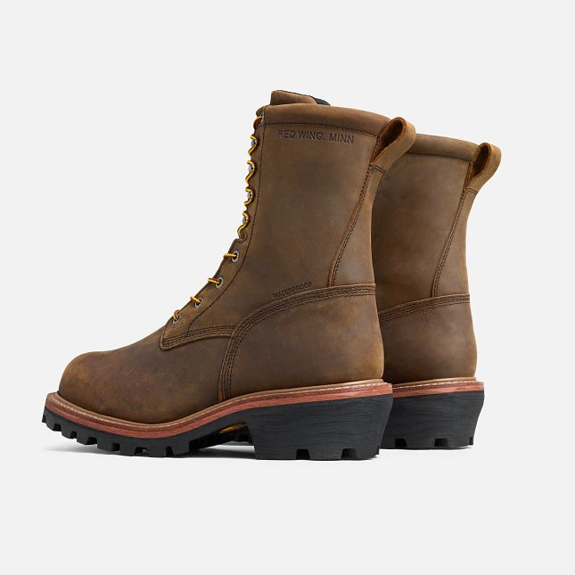 Red Wing LoggerMax Men's 9-inch Waterproof, Safety Toe Logger Boot