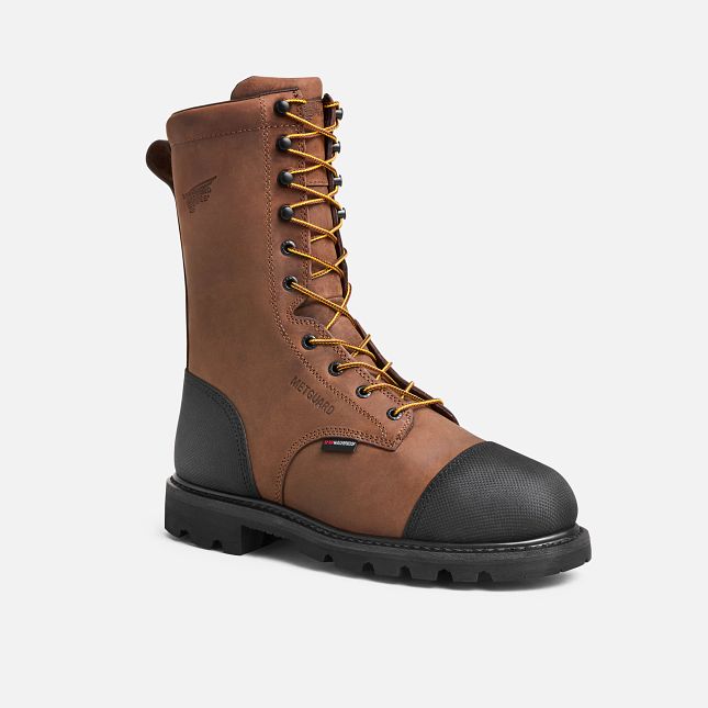 Red Wing TruWelt Men's 10-inch Waterproof Safety Toe Metguard Boot