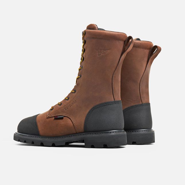 Red Wing TruWelt Men's 10-inch Waterproof Safety Toe Metguard Boot