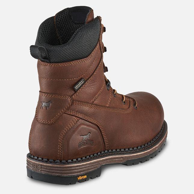 Irish Setter Edgerton Men's 8-inch Waterproof Leather Safety Toe Boot