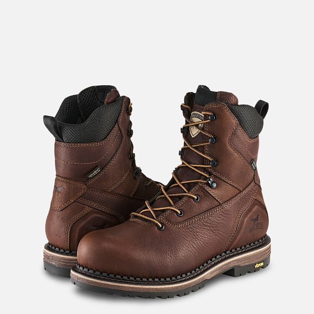 Irish Setter Edgerton Men's 8-inch Waterproof Leather Safety Toe Boot