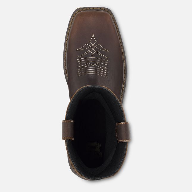 Irish Setter Marshall Men's 11-inch Waterproof Leather Safety Toe Pull-On Boot