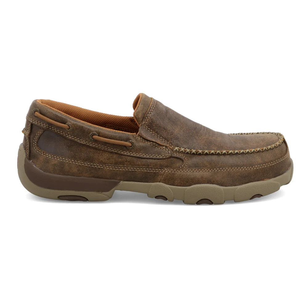 Twisted X Men’s Work Slip-On Driving Moc with Composite Toe
