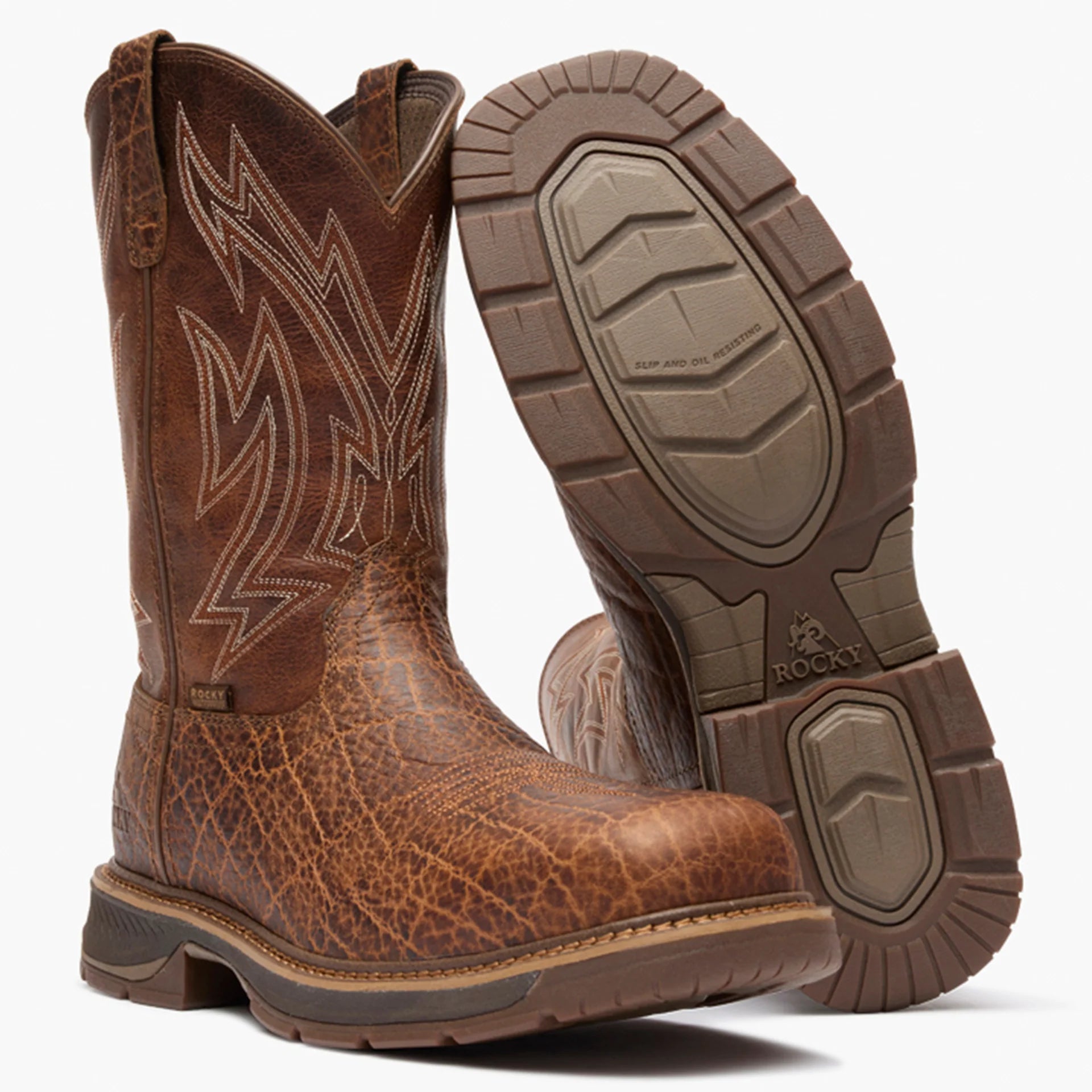 Men's Rocky Ride LTE Carbon Toe Western Boot